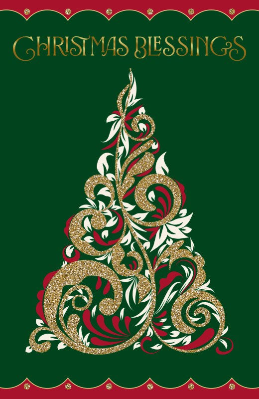 Boxed Card-Christmas-Christmas Blessings-Tree (Pack Of 18) (2024)