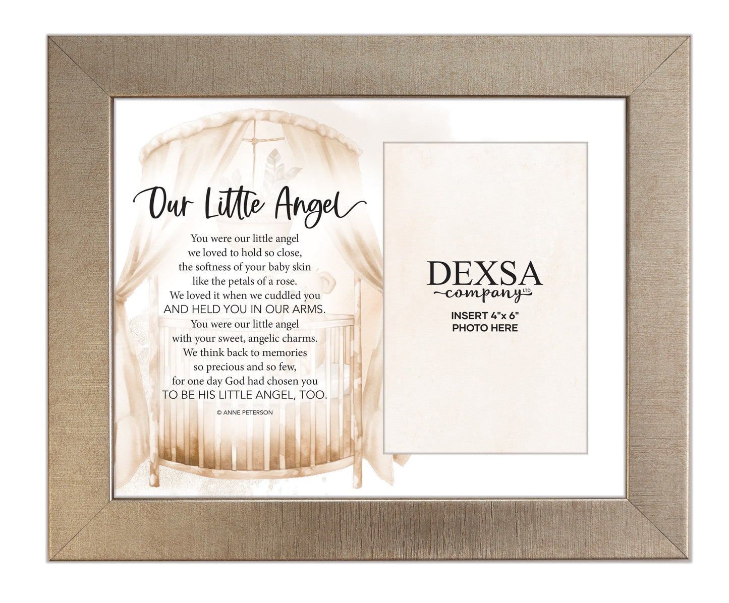 Photo Frame-Bereavement-Our Little Angel (Holds 4 x 6 Photo)
