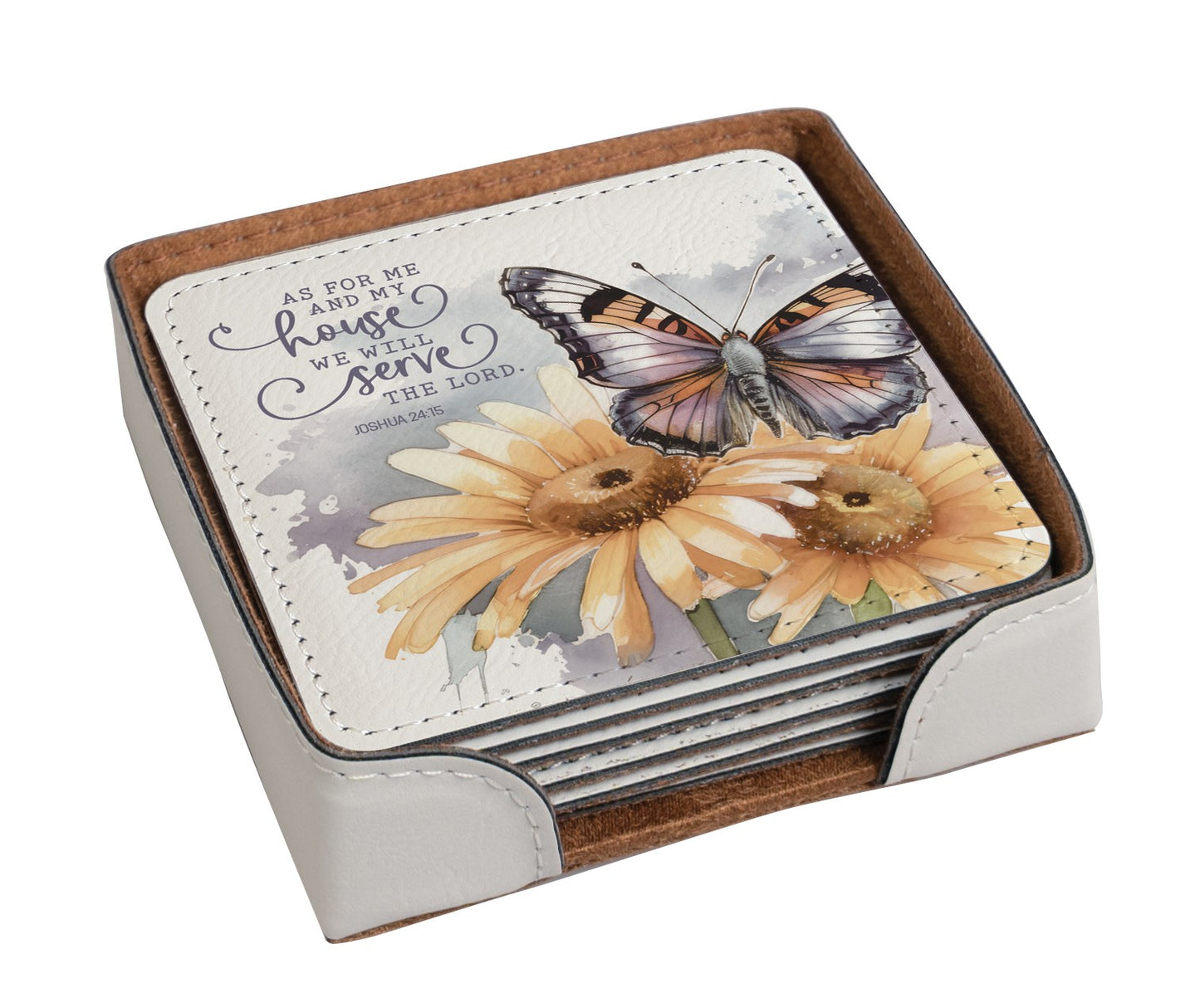 Coaster Set-As For Me (Pk/6) (Joshua 24:15)