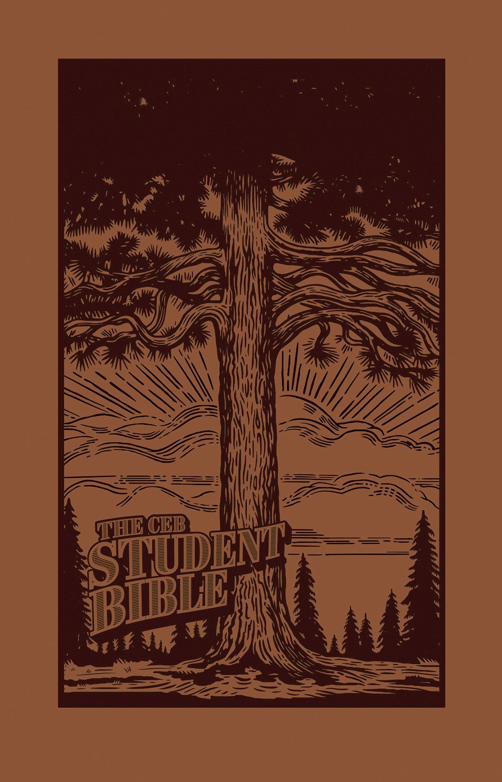 CEB Student Bible Limited Edition-Brown Decotone