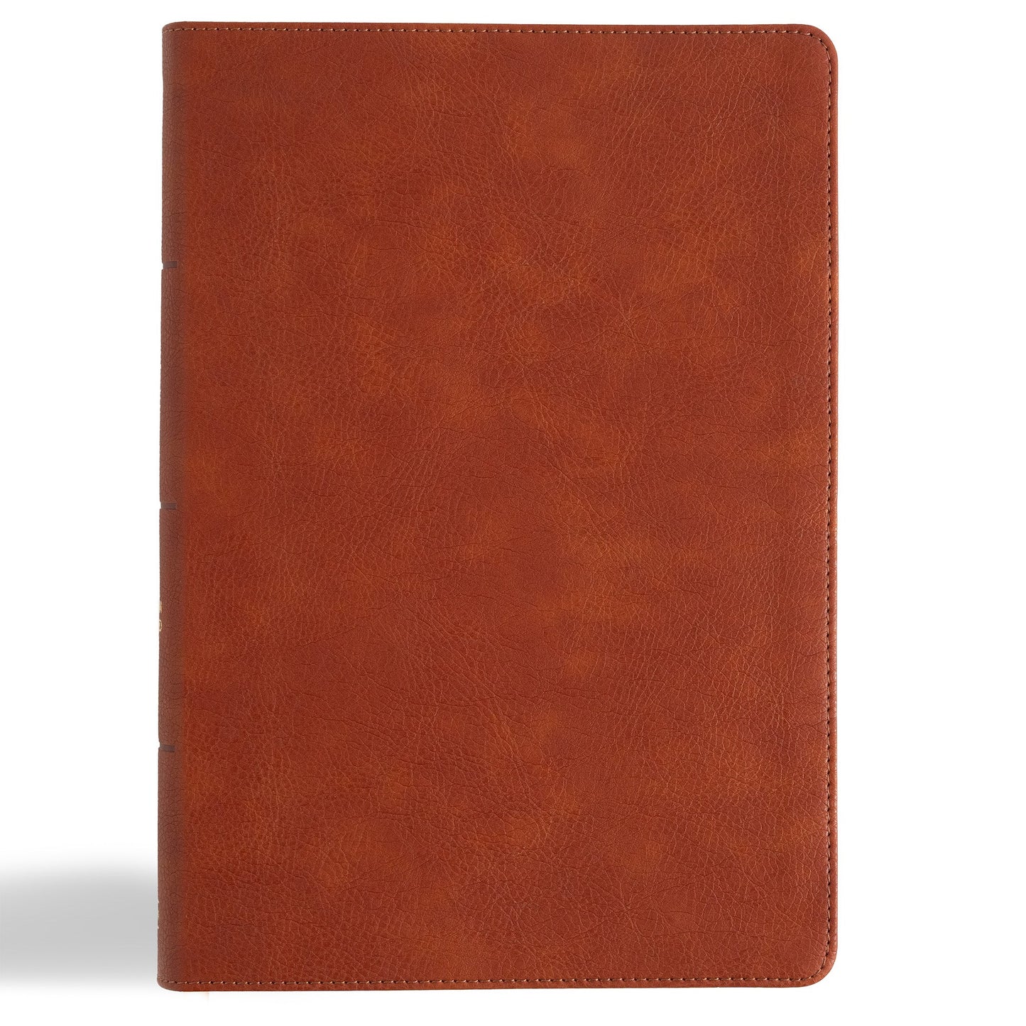 CSB Giant Print Single-Column Bible-Burnt Sienna LeatherTouch
