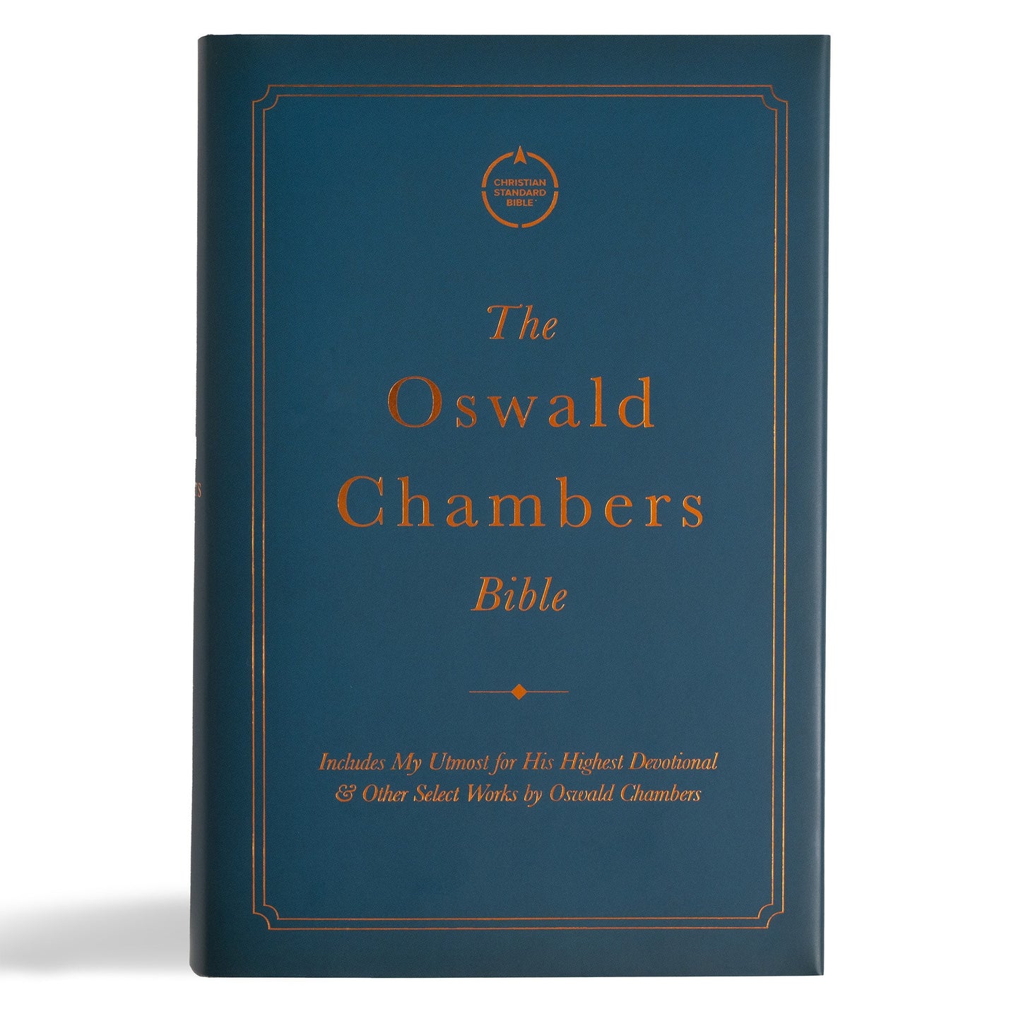 CSB Oswald Chambers Bible-Charcoal Cloth Over Board