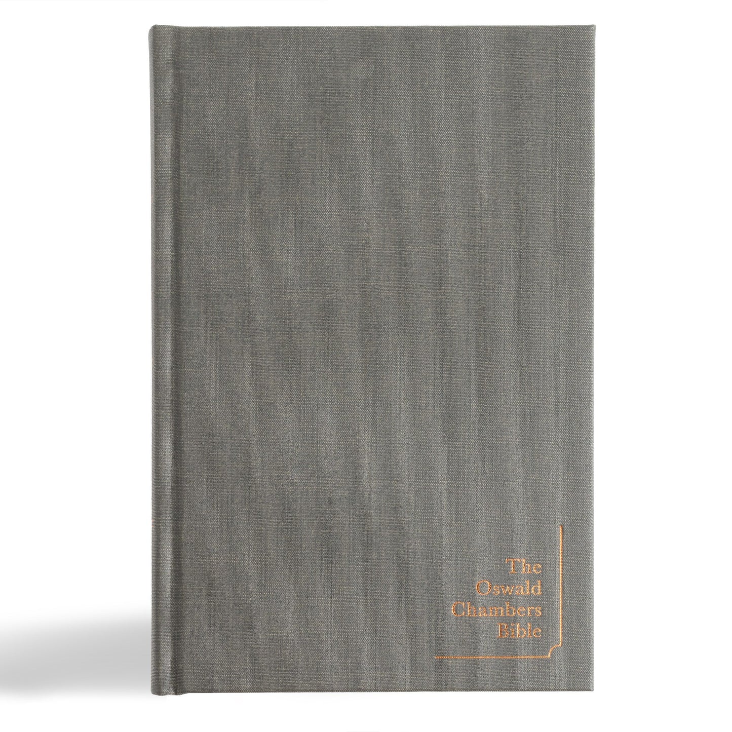CSB Oswald Chambers Bible-Charcoal Cloth Over Board