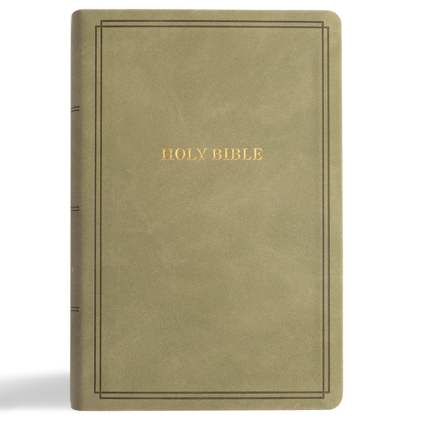 KJV Large Print Personal Size Reference Bible-Sage Suedesoft LeatherTouch