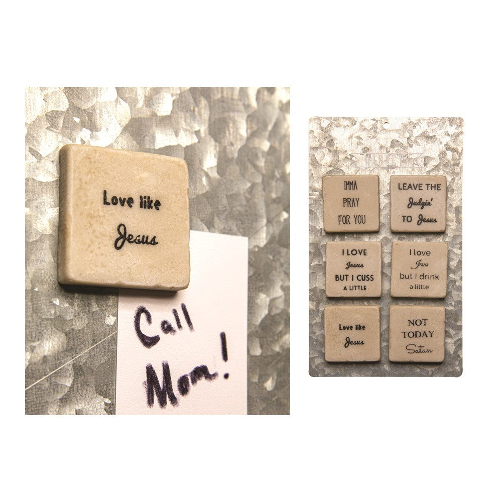 Magnet Set-Natural-Inspirational Assortment (Set Of 6)