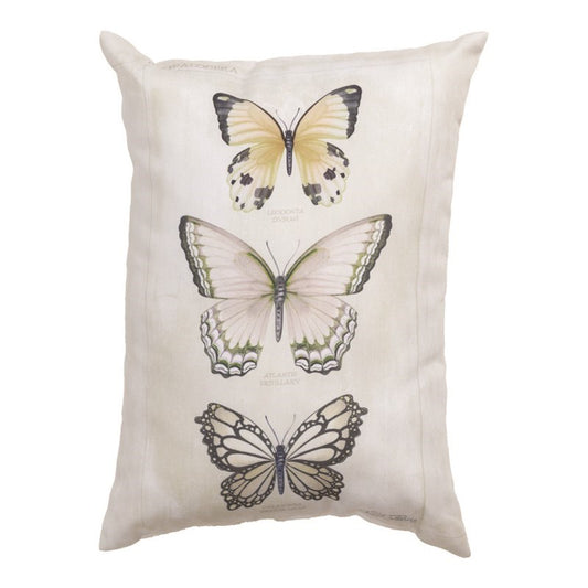 Pillow-Cottage Ferns/Butterflies-Indoor/Outdoor (18" x 13")