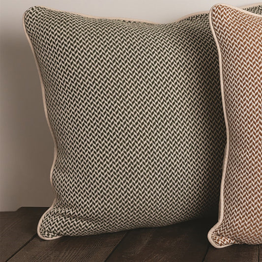 Pillow-Green/White-Dashing Texture (21" x 21")