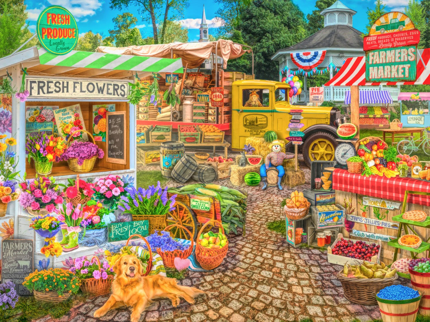 Jigsaw Puzzle-Farmer's Market (550 Pieces)