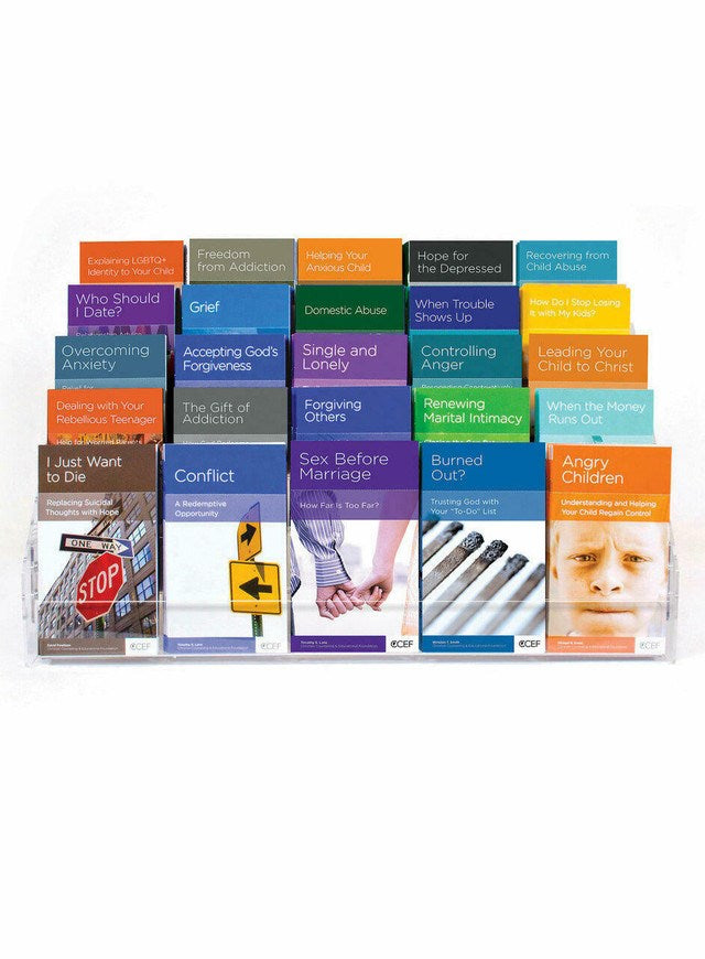 Display-New Growth Press Table-Top Mini-Book Acrylic (Holds 25 Titles)