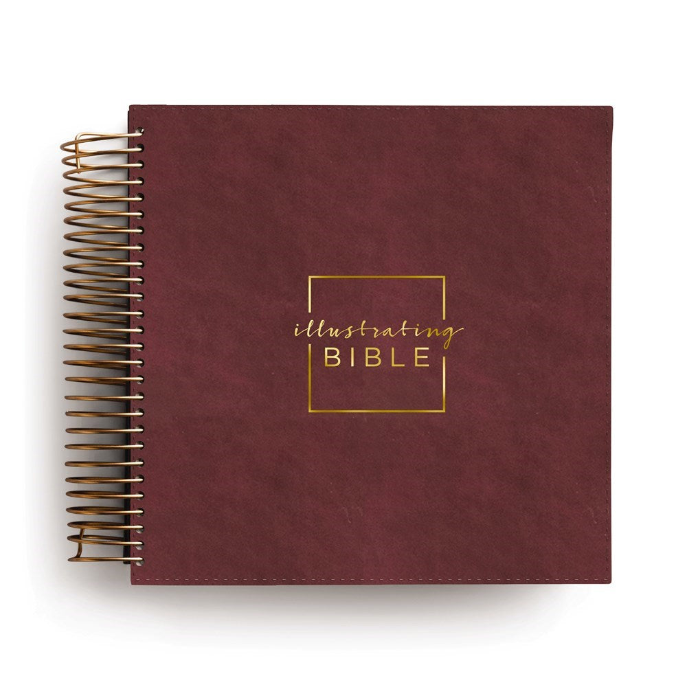 CSB Illustrating Bible-Cranberry Faux Leather