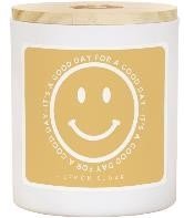 Candle-Good Day Smiley-Lemon Sugar Scent (11 Oz - 2 Wick)