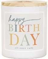 Candle-Happy Birthday Colorful-Birthday Cake Scent (11 Oz - 2 Wick)