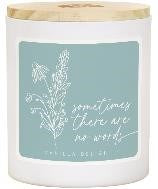 Candle-No Words-Vanilla Delight Scent (11 Oz - 2 Wick)