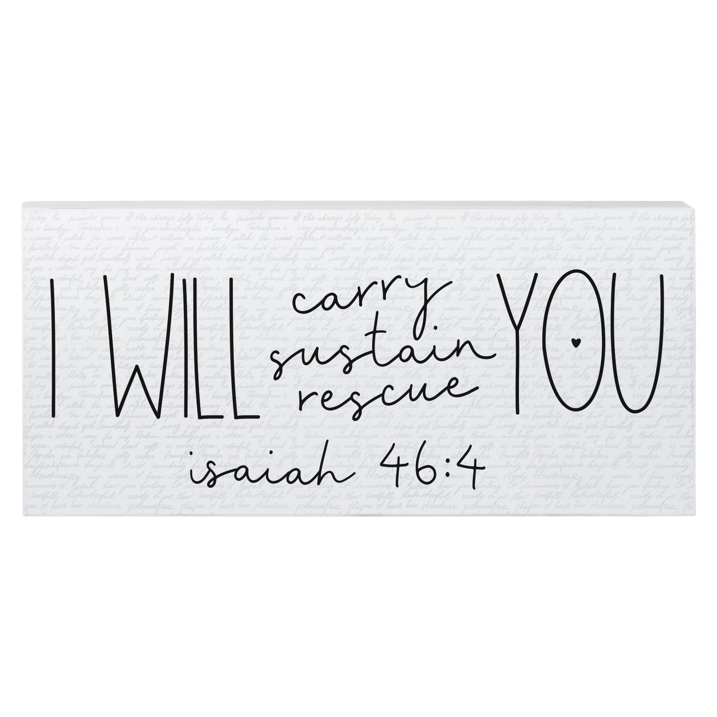 Inspire Board-Isaiah 46:4 (12" x 5.5")