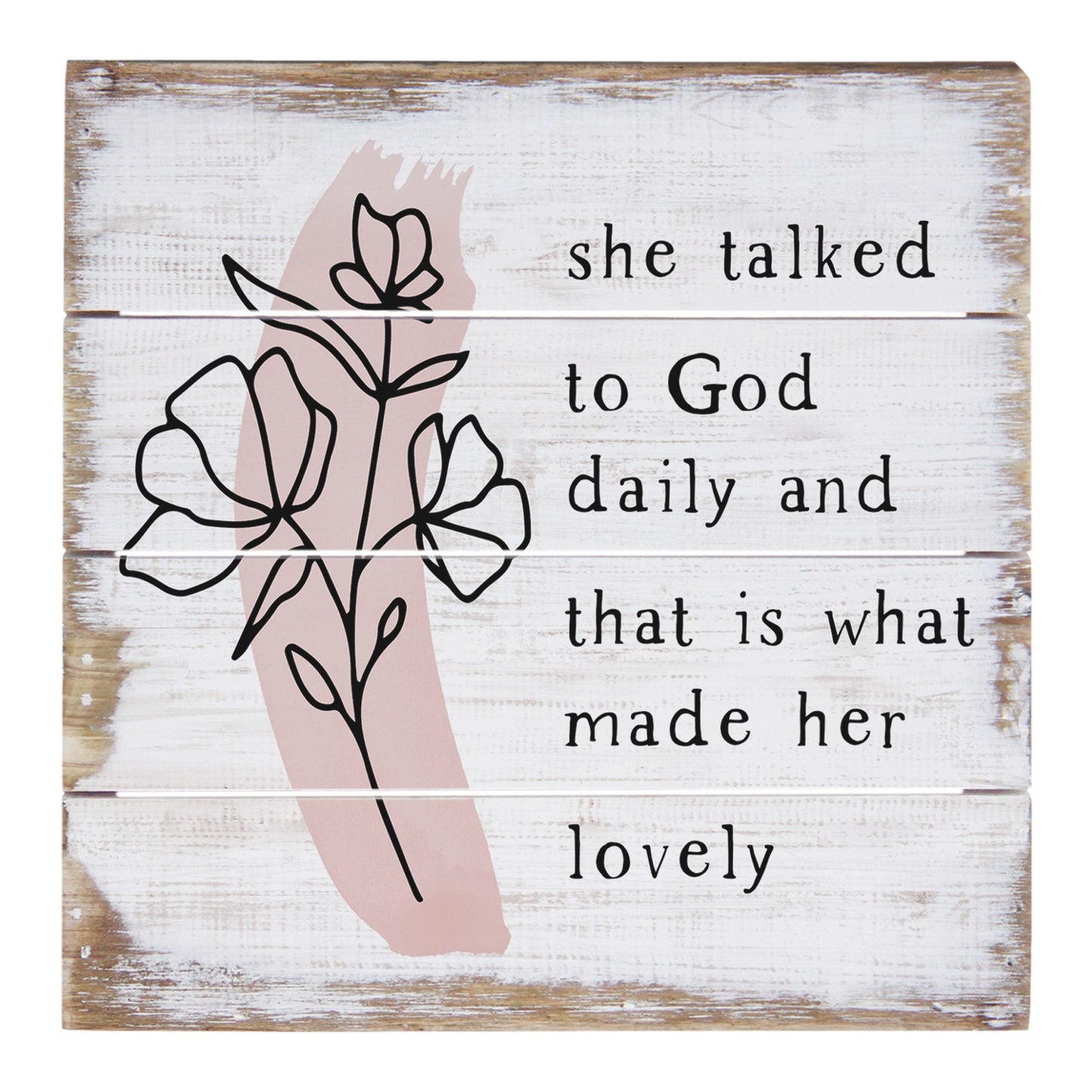 Petite Pallet-Talked To God (6" x 6")
