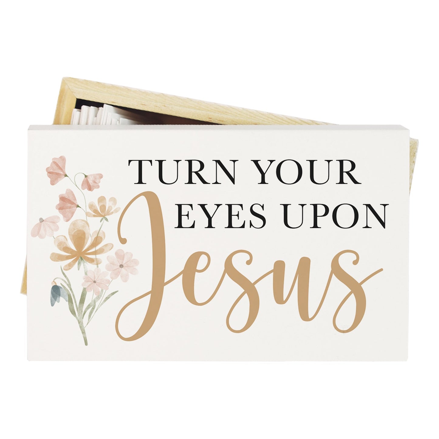 Prayer Box-Turn Eyes On Jesus (5" x 3")