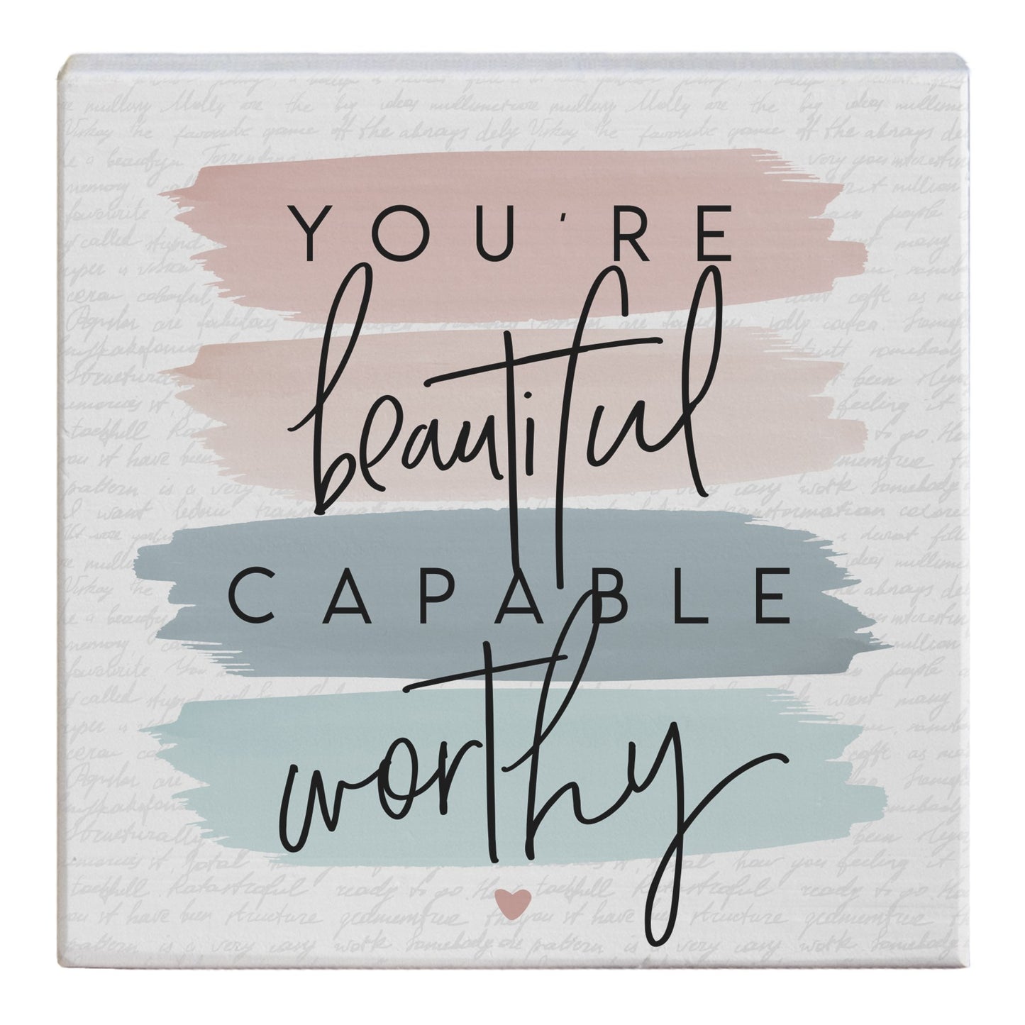 Small Talk Square-Beautiful Capable (5.25" x 5.25")
