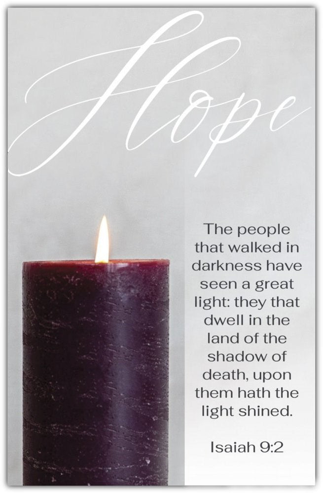 Bulletin-Advent Week 1: Hope (Isaiah 9:2 KJV) (Pack Of 100)