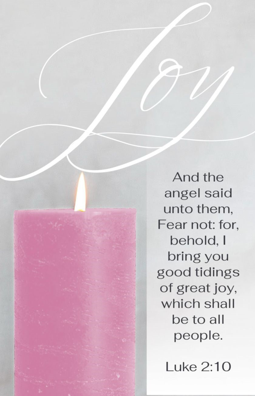 Bulletin-Advent Week 3: Joy (Luke 2:10 KJV) (Pack Of 100)