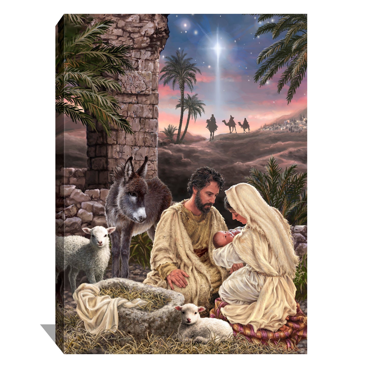 Frameless Canvas-Jesus Is Lord (10" x 14")