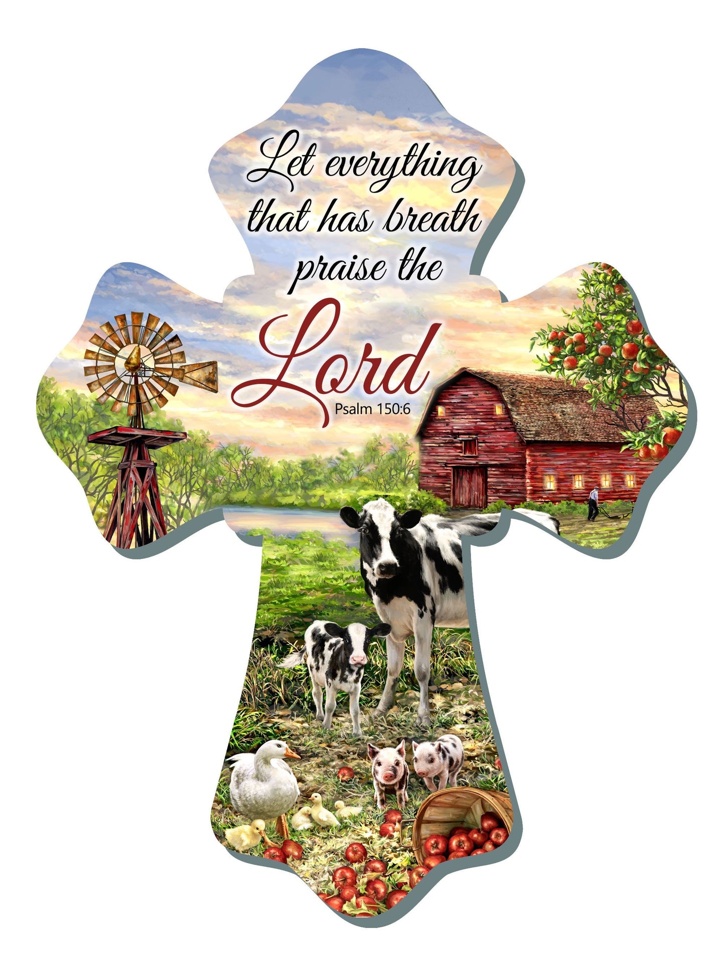 Wall Cross-Farm (6" x 8")