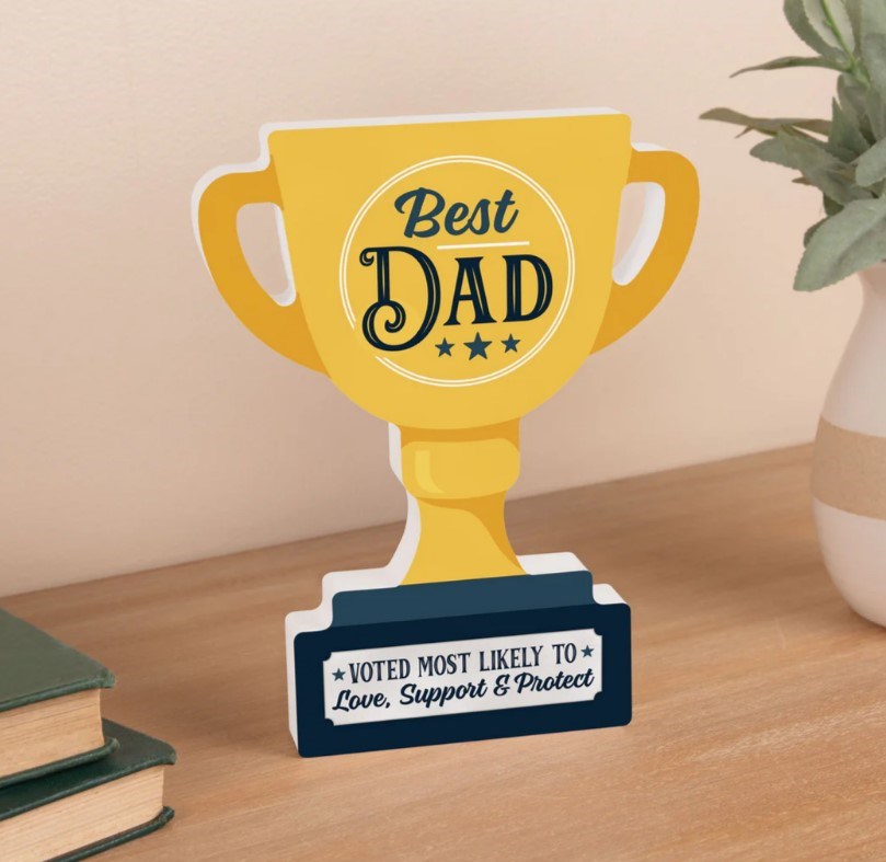 Tabletop Decor-Best Dad Trophy Cup (5.5 x 7 x .75)