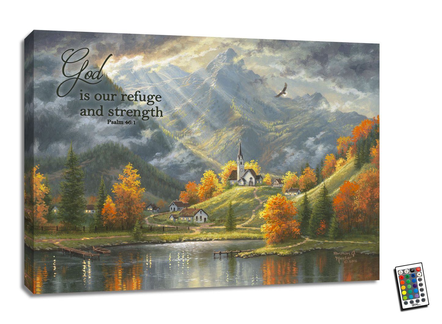Glow Print Canvas-In Spirit In Truth LED w/Remote Control (18" x 24")