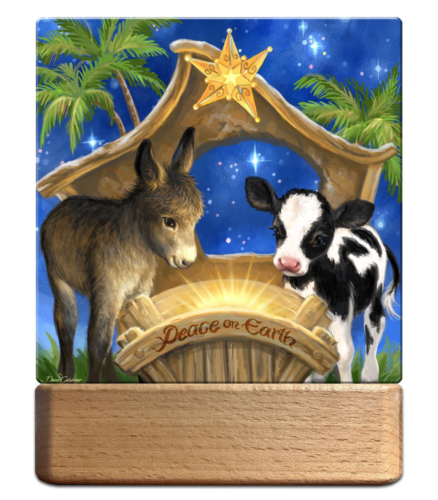 Night Light/Plaque-LED-Holy Night (7"H)