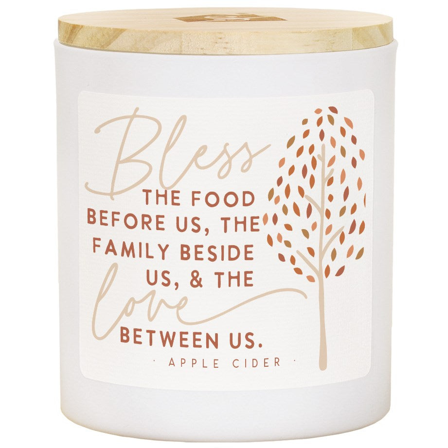 Candle-Bless The Food Tree-Apple Cider Scent (3.5 x 4.25)