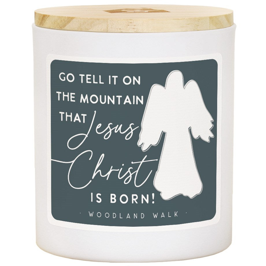 Candle-Jesus Christ Is Born-Woodland Walk Scent (11 Oz - 2 Wick)