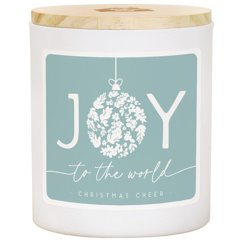 Candle-Joy Ornament-Christmas Cheer Scent (11 Oz - 2 Wick)