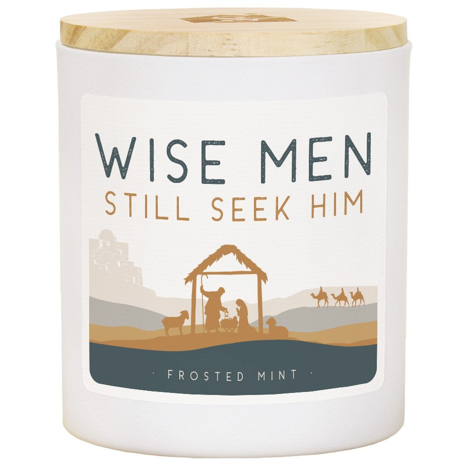 Candle-Wise Men Seek Him-Frosted Mint Scent (11 Oz - 2 Wick)