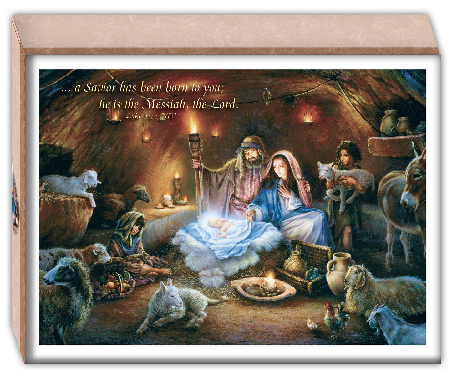 Card-Boxed-Christmas-Large-No Room In The Inn (Box Of 16)