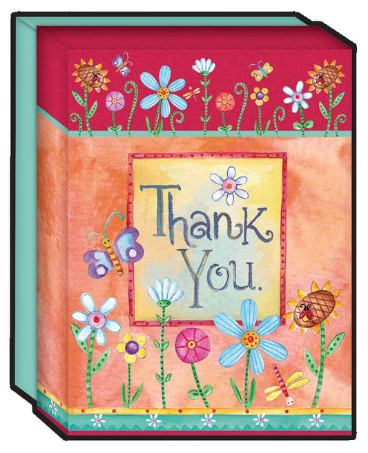 Note Card-Blank-Full Color-Sweet Words/Thank You (Box Of 15)