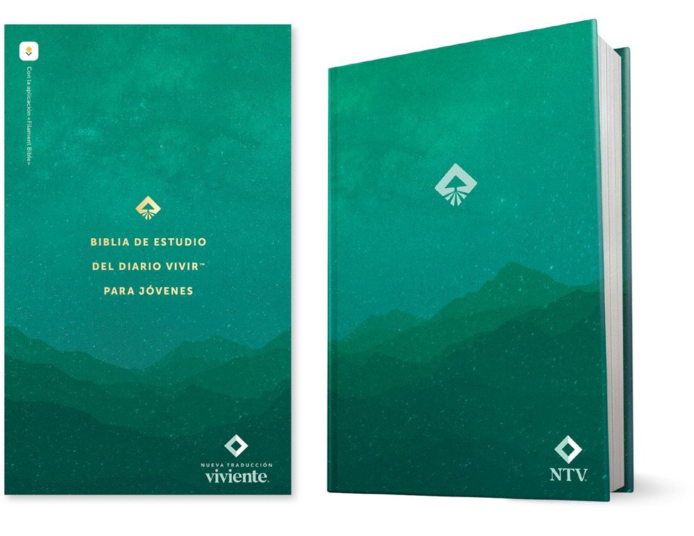 NTV Biblia de Estudio del Diario Vivir para Jovenes (NLT Students Life Application Study)-Green Hardcover