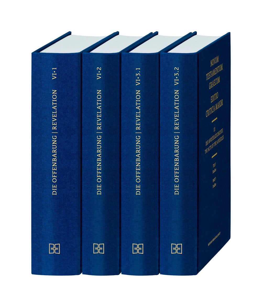 Novum Testamentum Graecum Editio Critica Maior VI: Revelation Complete Set (3 Volumes)
