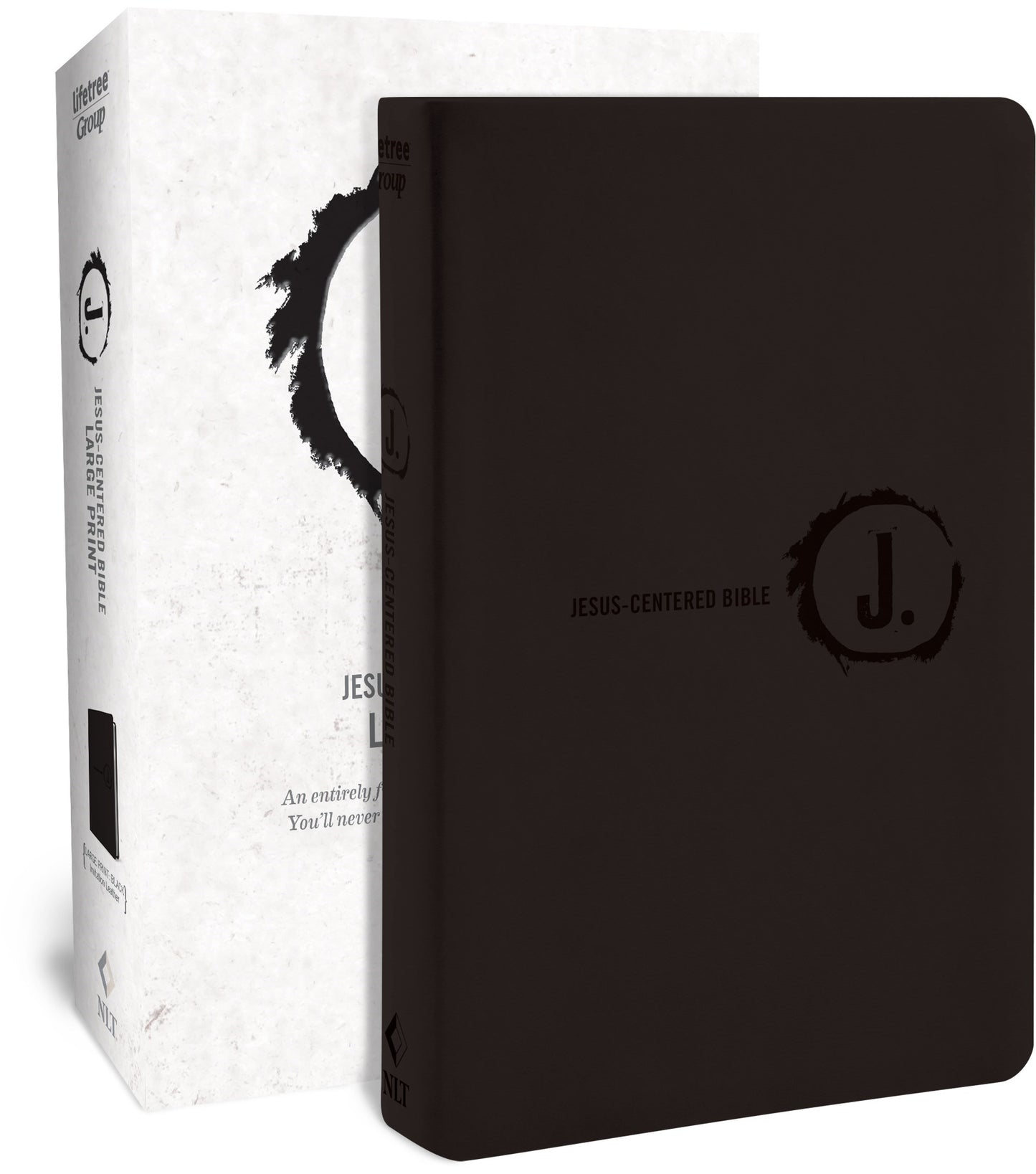 NLT Jesus-Centered Bible-Large Print-Black Imitation Leather