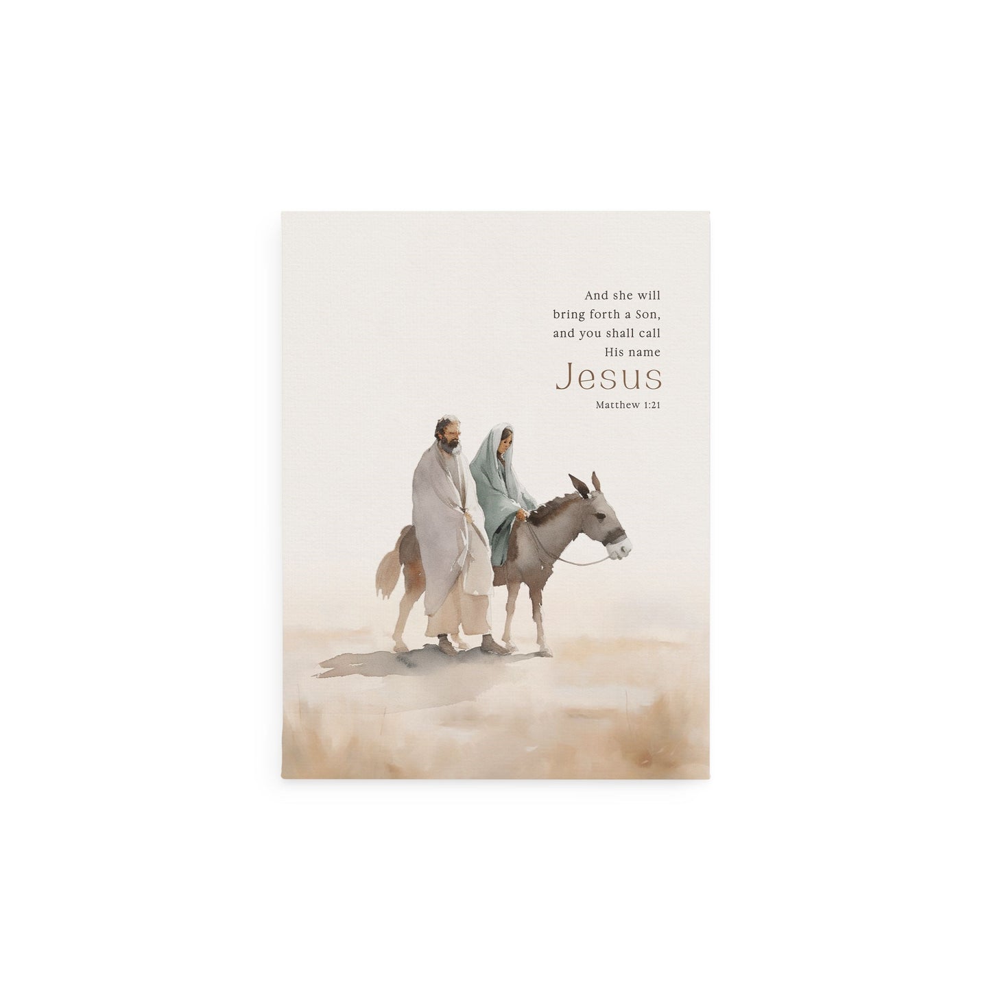 Wall Decor-Canvas-And She Will Bring Forth A Son (12" x 15.75")