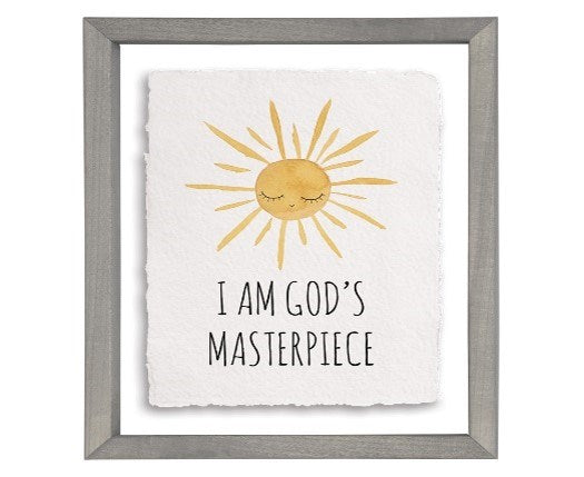 Floating Art Rectangle-God's Masterpiece (11" x 14")