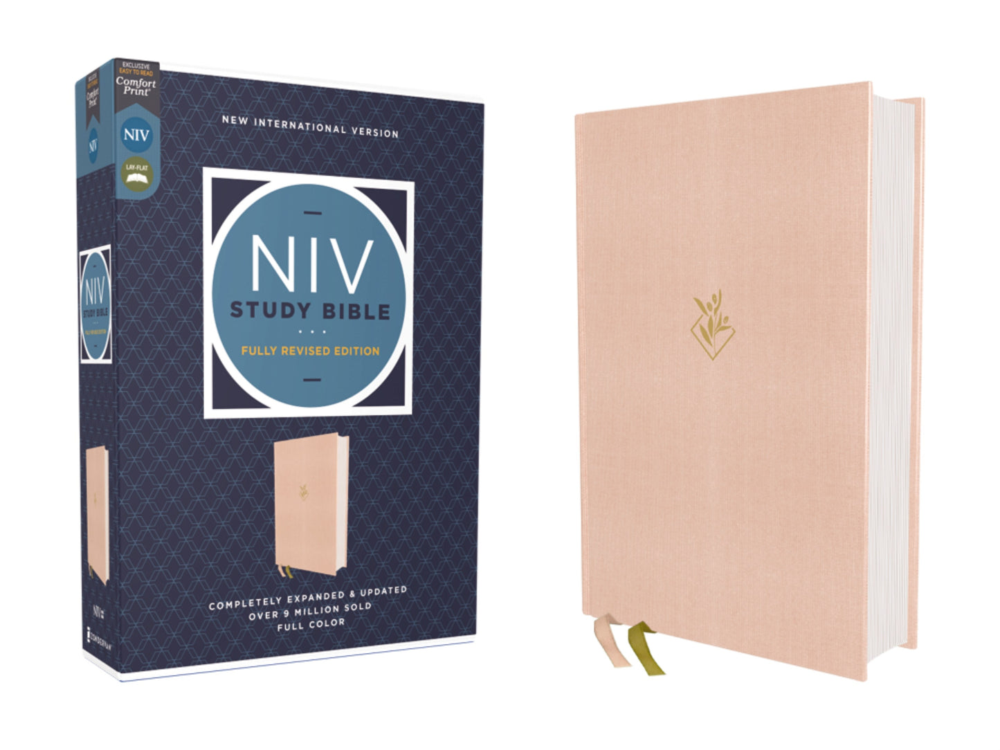 NIV Study Bible Fully Revised Edition (Comfort Print)-Pink Cloth Over Board
