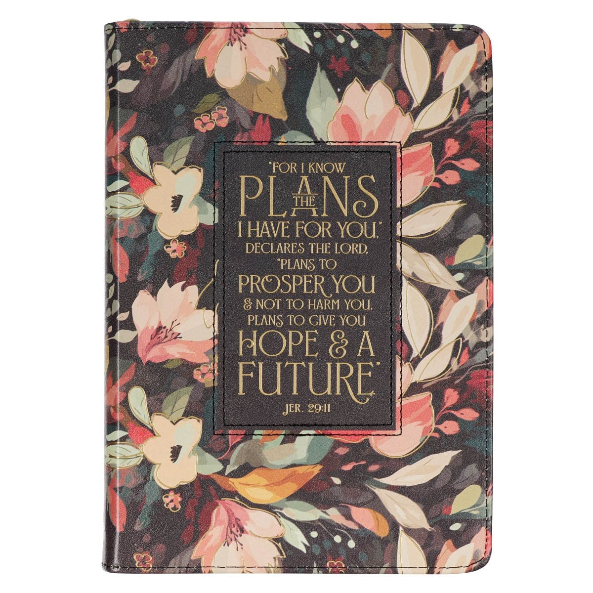 Journal Classic W/ Zip-Black Hope & A Future Jer. 29:11