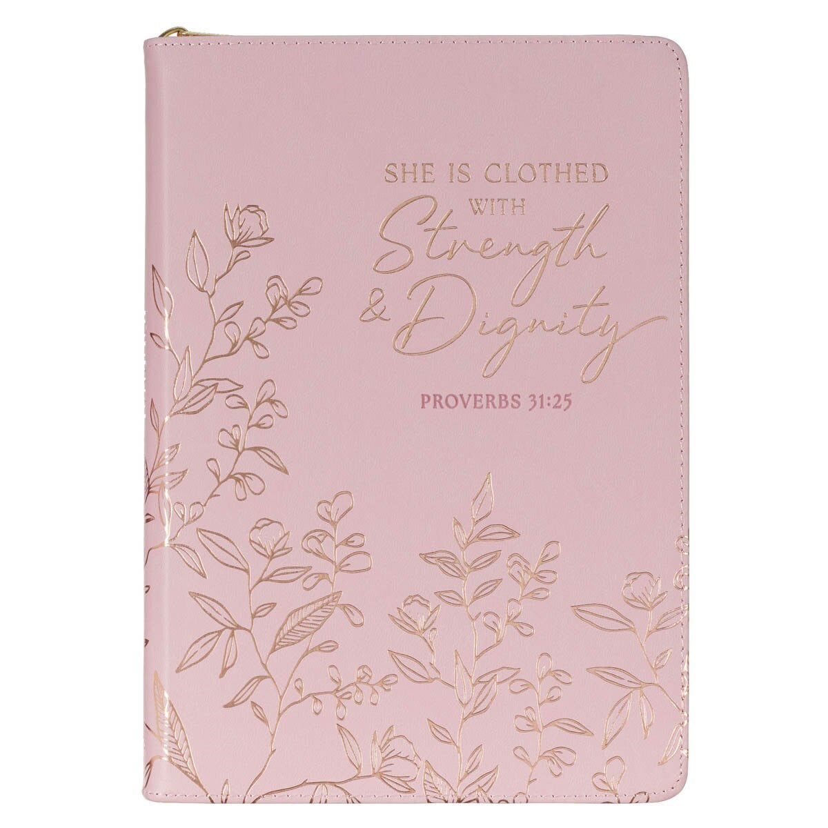 Journal Classic W/ Zip-Pink Strength & Dignity Prov. 31:25