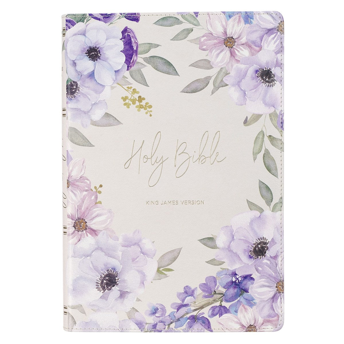 KJV Giant Print Bible (Full-Size)-Floral Faux Leather