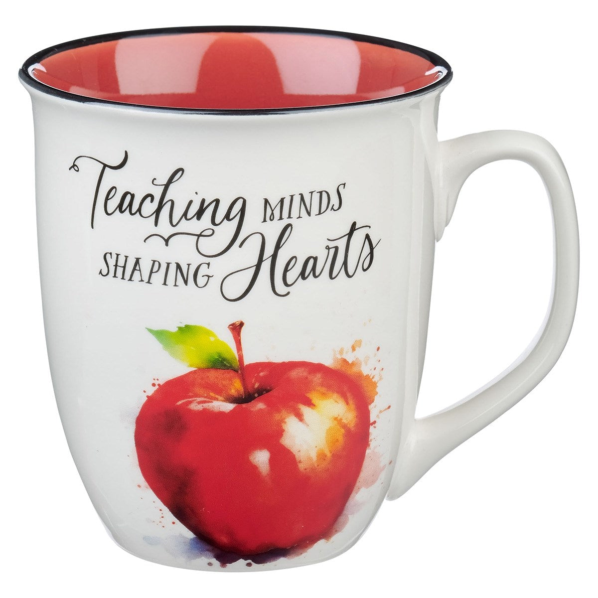 Mug-Teaching Minds Shaping Hearts (Proverbs 2:6)-Red (MUG1128)