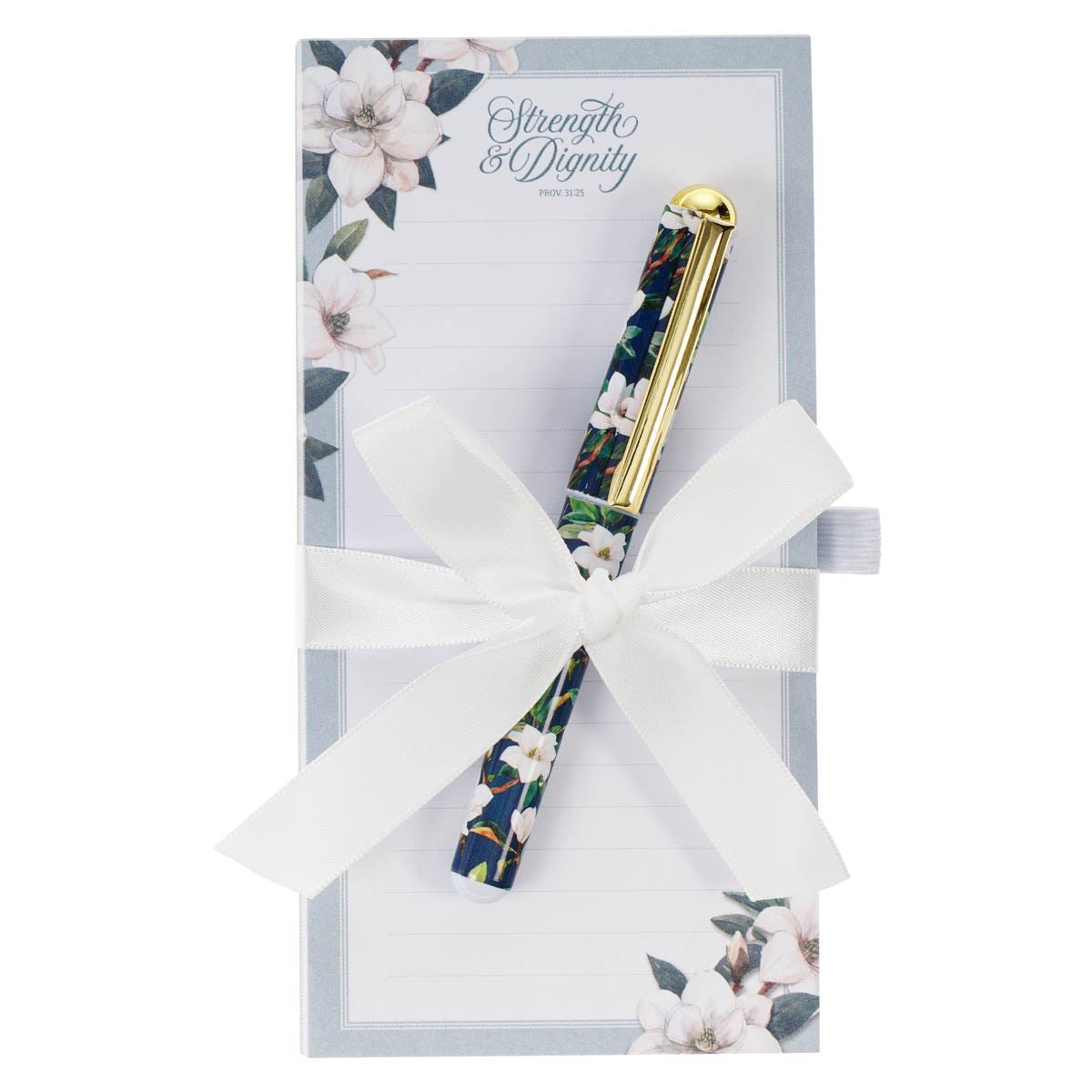 Magnetic Shopping List W/ Pen-Strength & Dignity Prov. 31:25