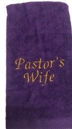 Towel Pastor's Wife Purple
