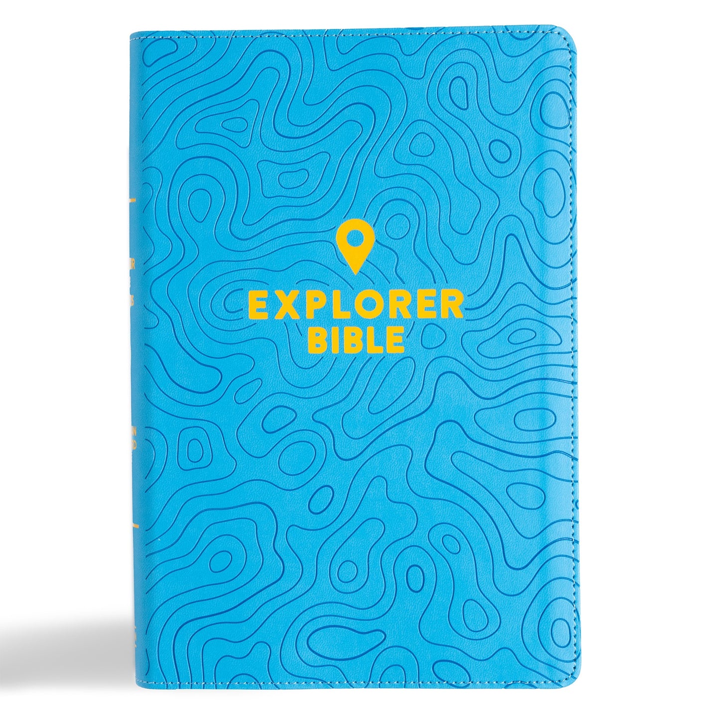 CSB Explorer Bible For Kids-Sky Blue LeatherTouch