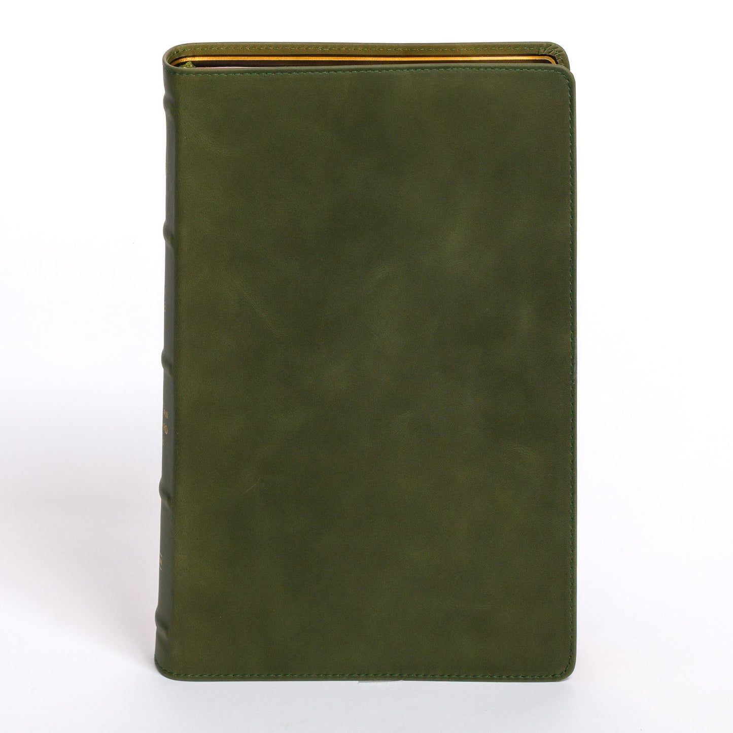 CSB Giant Print Bible (Holman Handcrafted Edition)-Marbled Olive Premium Calfskin