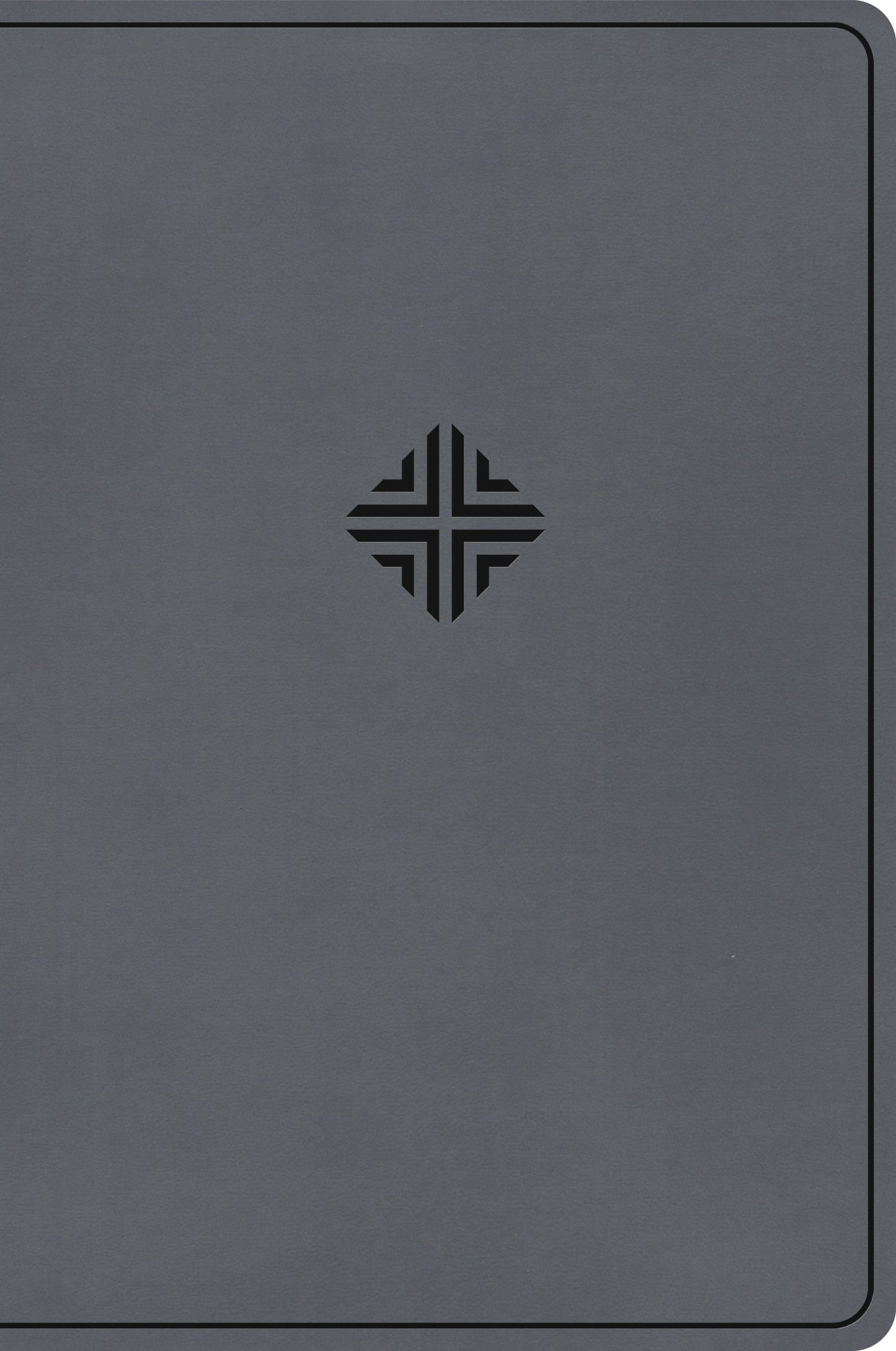 CSB Large Print Thinline Bible (Value Edition)-Charcoal LeatherTouch