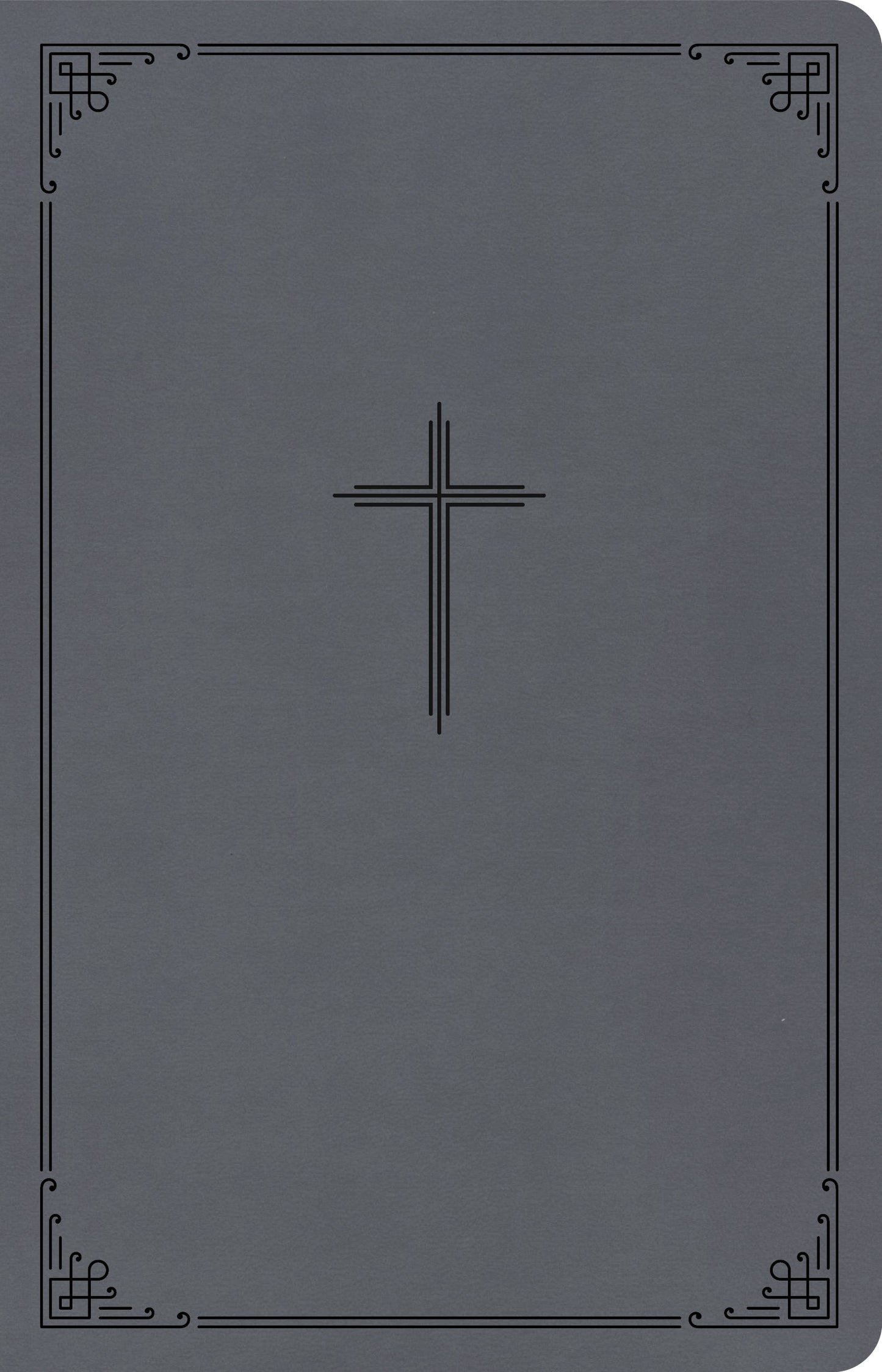CSB Thinline Bible (Value Edition)-Charcoal LeatherTouch